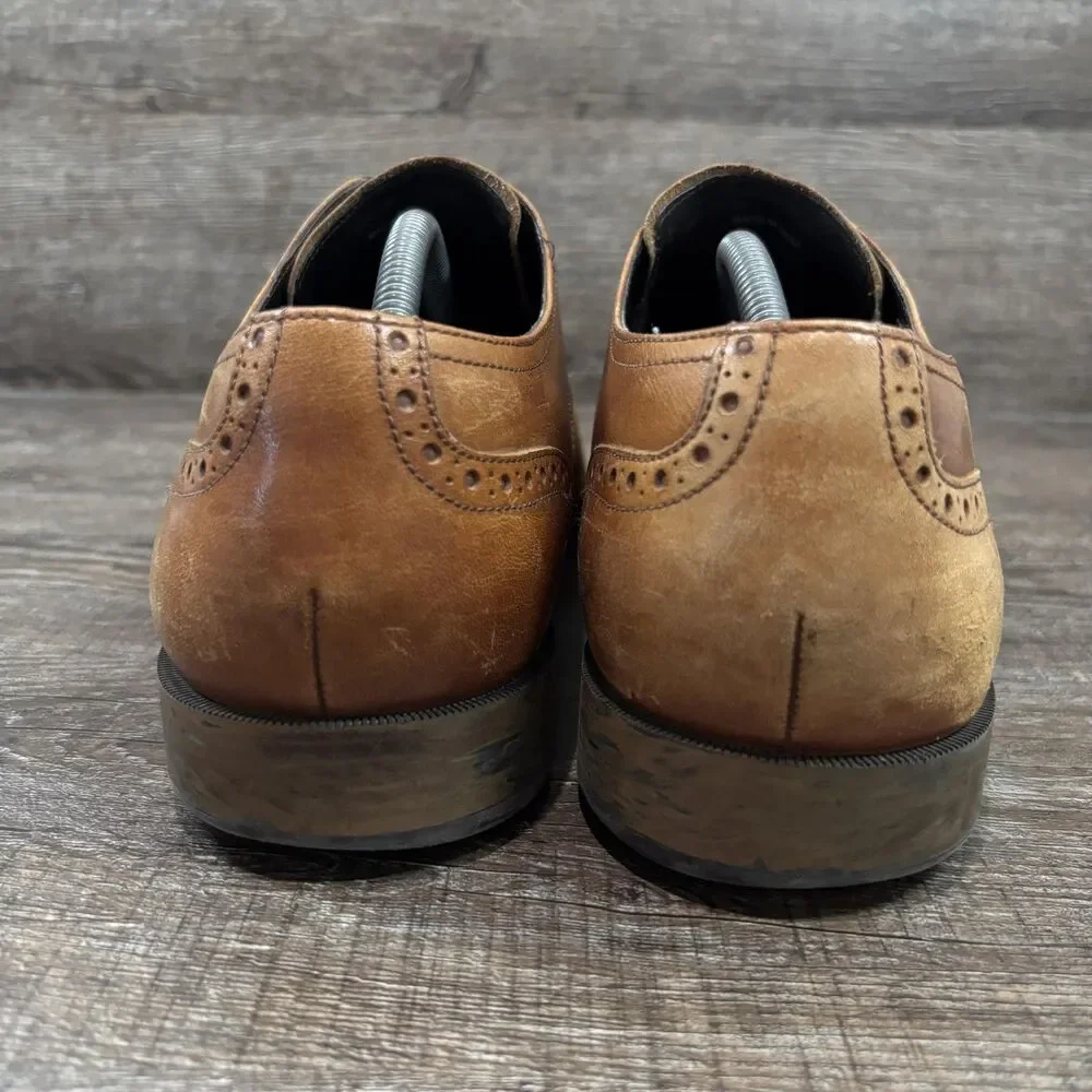 Cole Haan Jefferson Grand.OS Shoes Men's 11 M Brown Leather Cap Toe Oxford